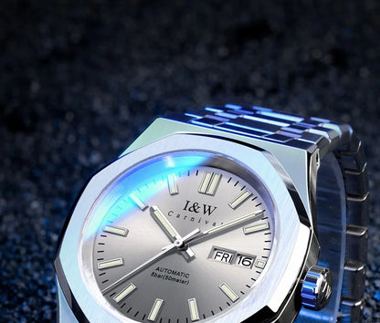 Montre mécanique pour homme CARNIVAL – Montre-bracelet automatique de luxe, verre saphir, mouvement MIYOTA, étanche jusqu'à 50 m