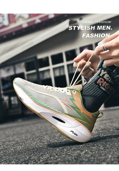 Marathon Men Sports Running Shoes Carbon Board Air Cushion Breathable Lightweight Women's Comfortable Athletic Nonskid Sneakers