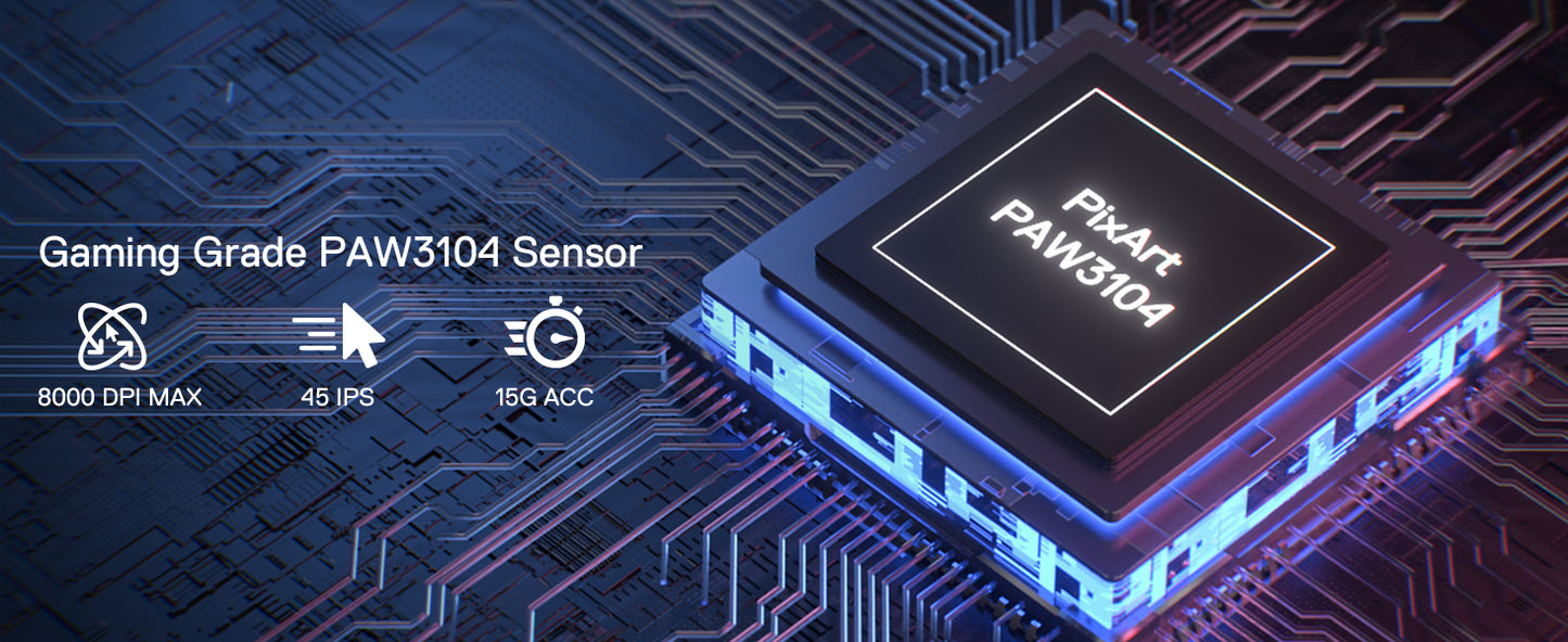 Ασύρματο Gaming Ποντίκι Redragon M916, 49G Εξαιρετικά Ελαφρύ Ασύρματο Gaming Ποντίκι 8K DPI 2.4G με Εργονομική Κατασκευή για Φυσικό Κράτημα