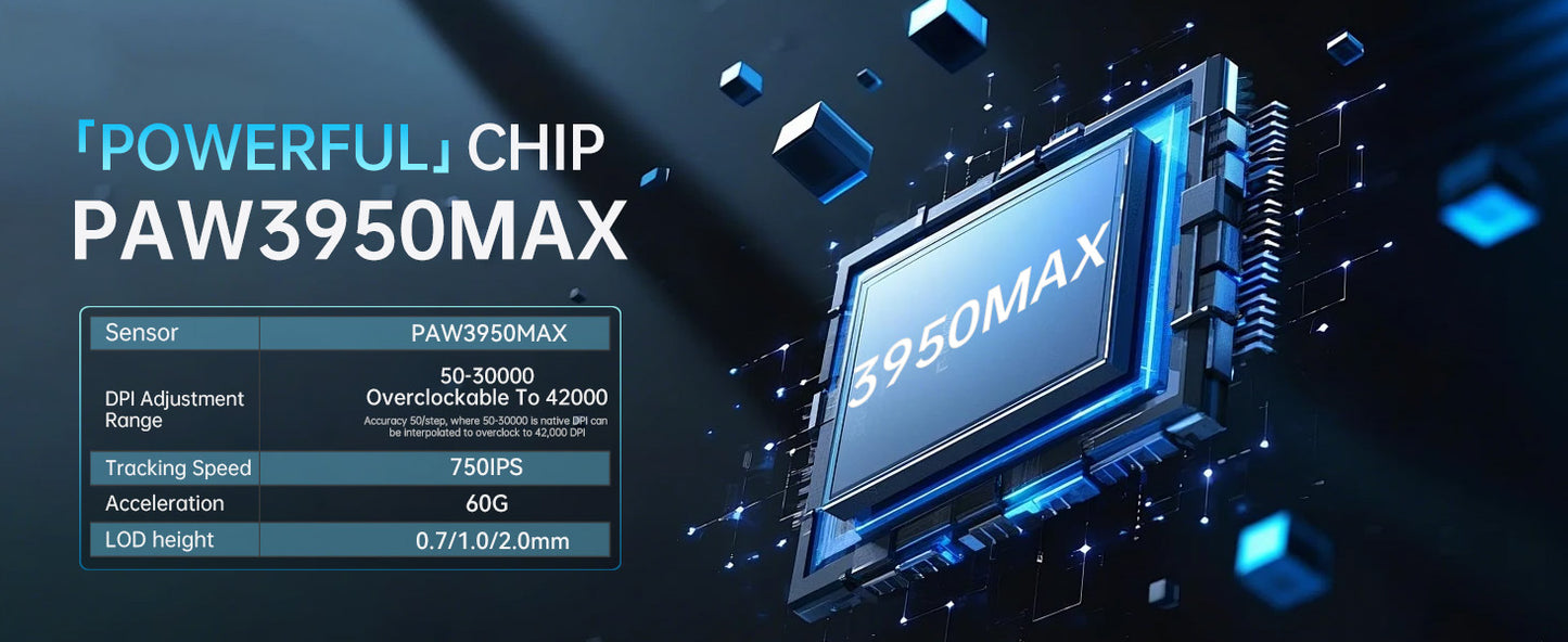 ATTACK SHARK X8 Ultra 8KHz Wireless Gaming Mouse, 55g Superlight, Nordic 52840, PAW3950MAX, 42KDPI, Cool Nano-Coating, 500mAh